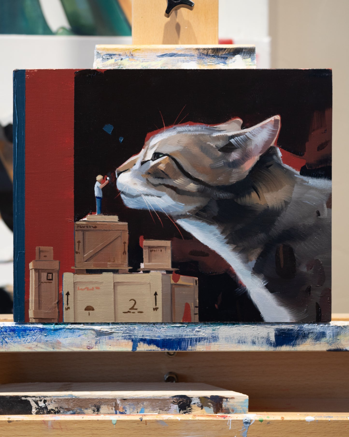 “Smaller than you Think: 3” Original Oil Painting