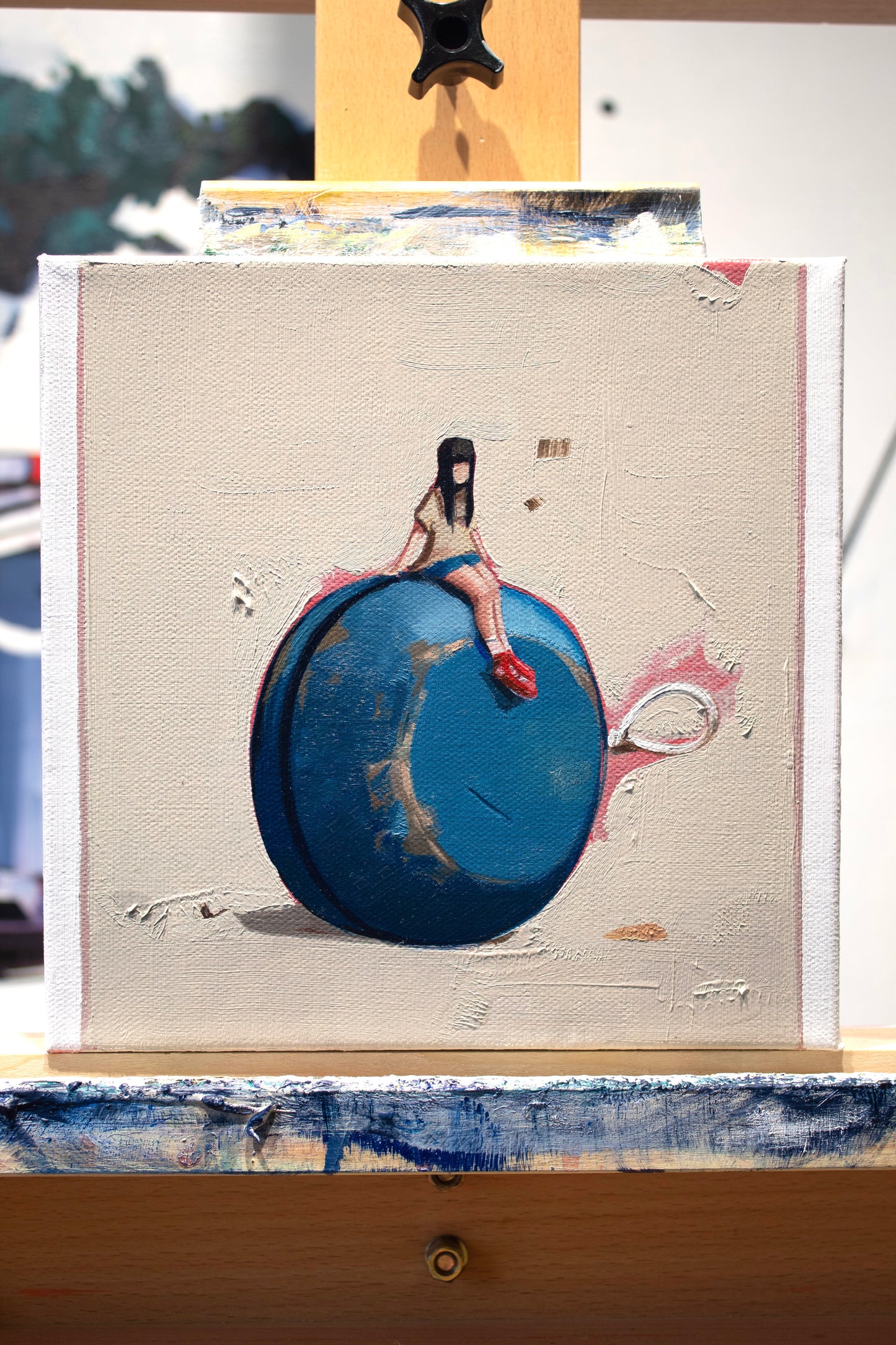 “Smaller thank you Think: 2” Original Oil Painting