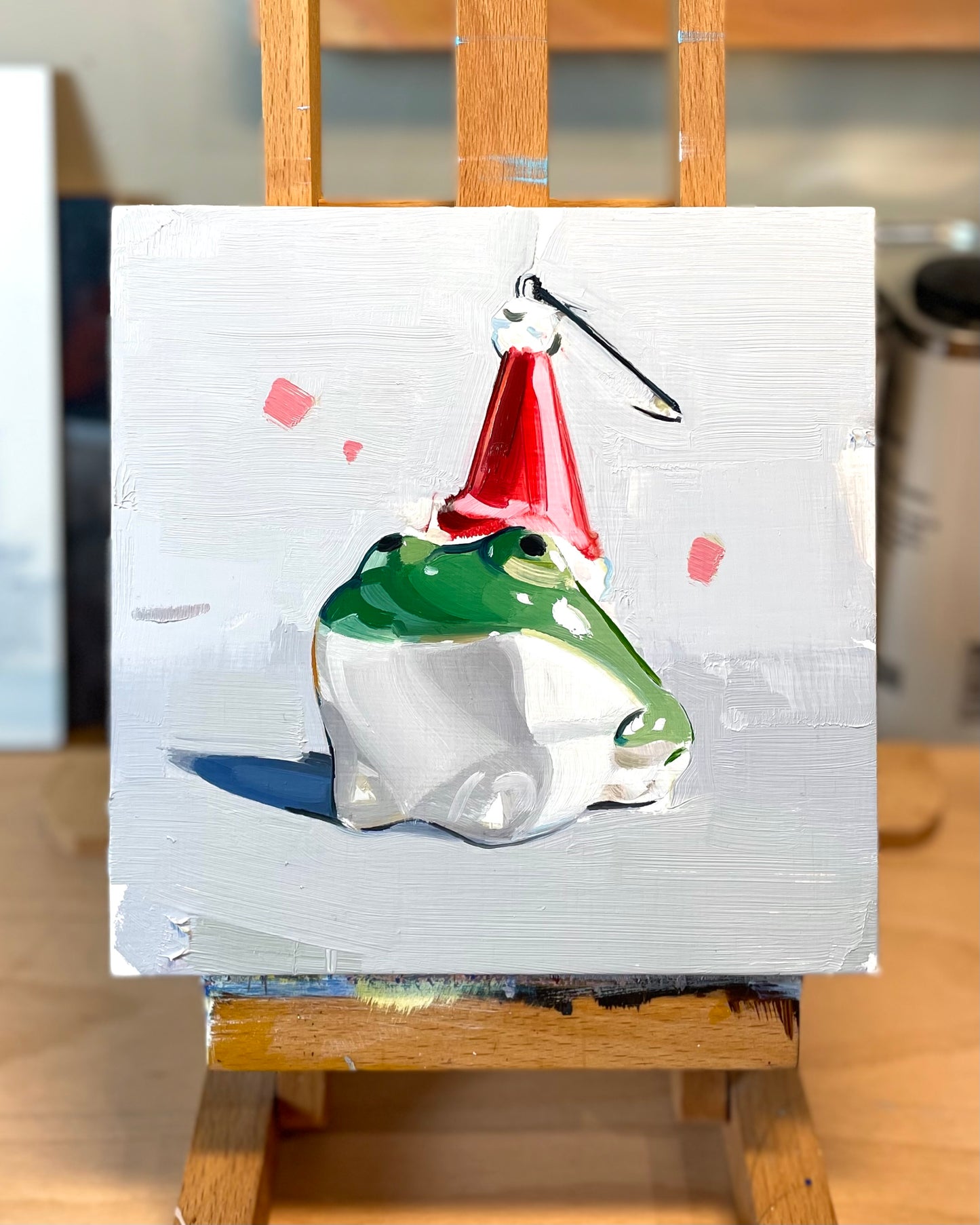 “Tree Frog” Original Oil Painting