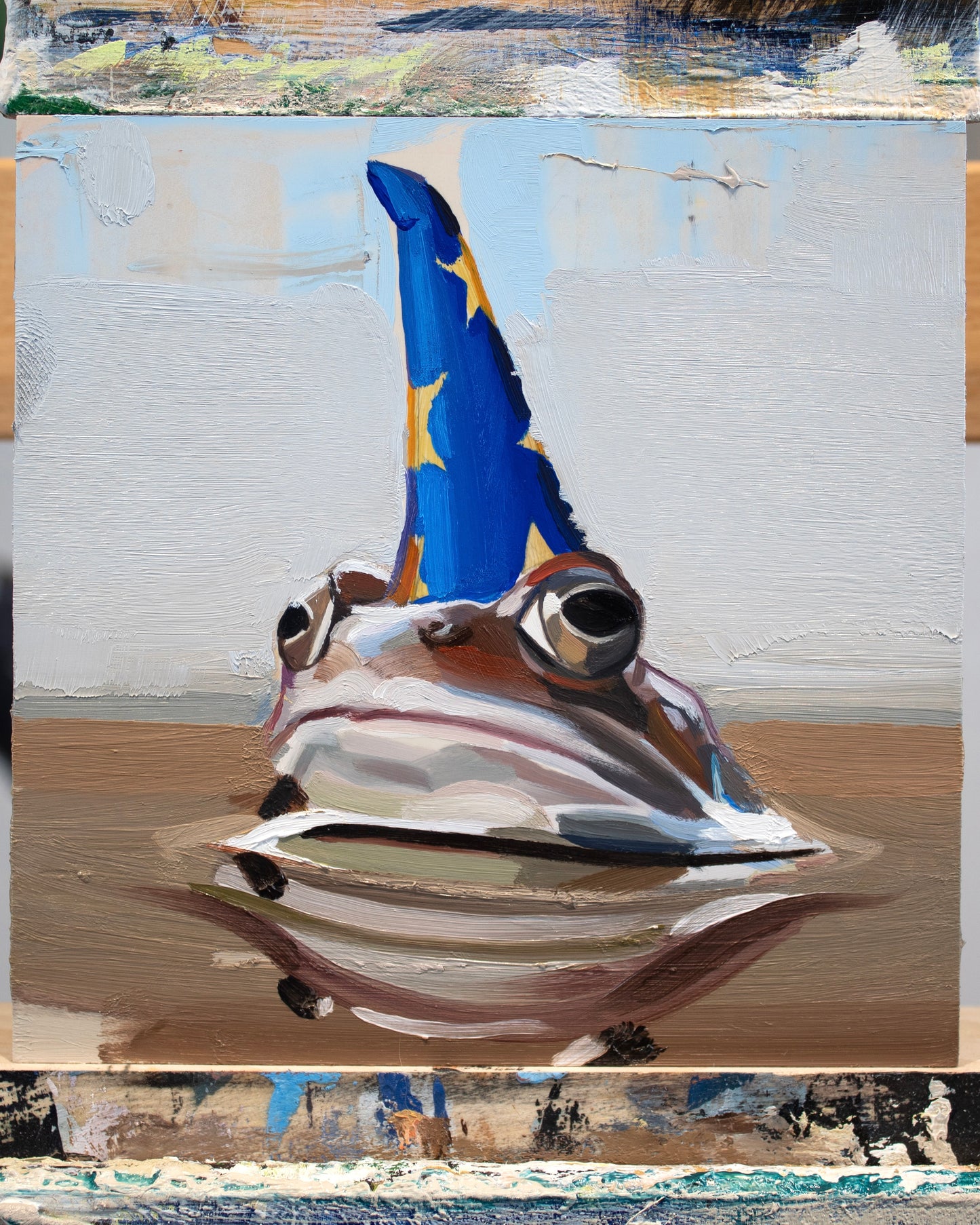 “Frog of the Lake” Original Oil Painting