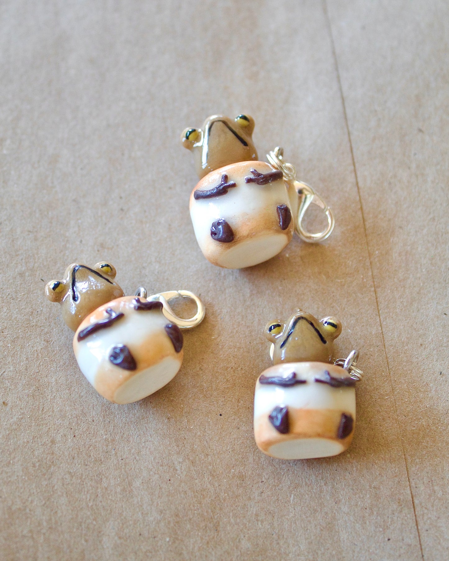 "S'more Please" - handmade clay charm