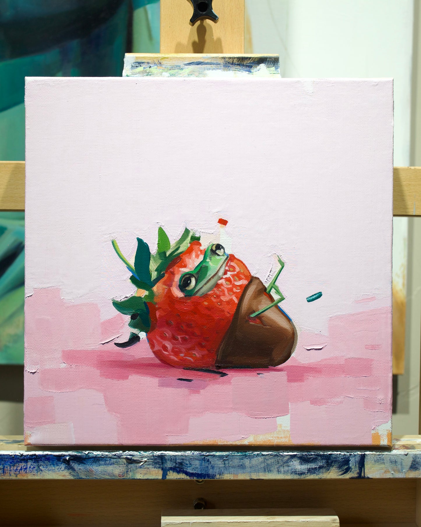 “Sticky Situation” Original Oil Painting
