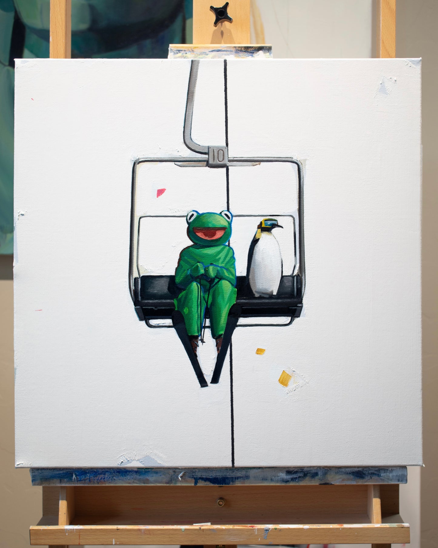 “Strange Company” Original Oil Painting