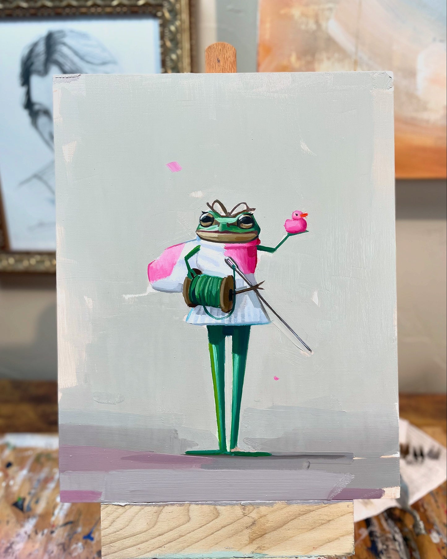 “Tulip and Susan” - Original Oil Painting
