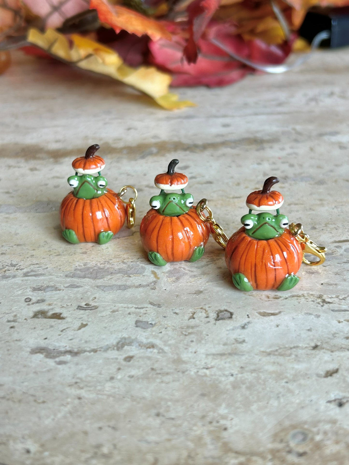 "Fall Harvest"- handmade clay charms