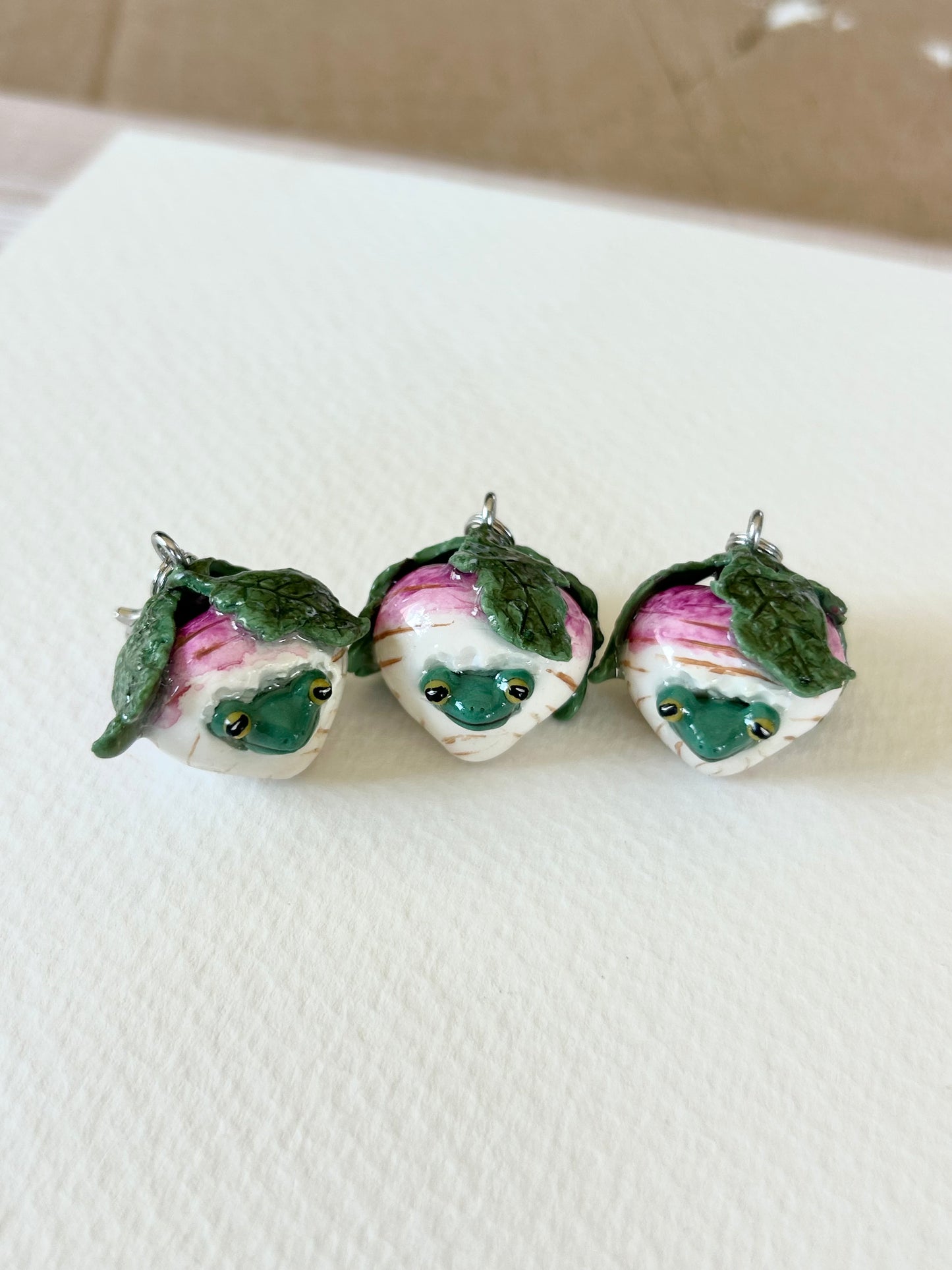 "Twigbert"- Handmade clay charm