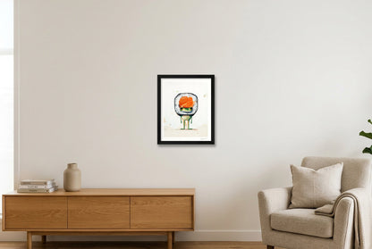 Ribbit Roll — 28×35cm, 11×14" Black Frame