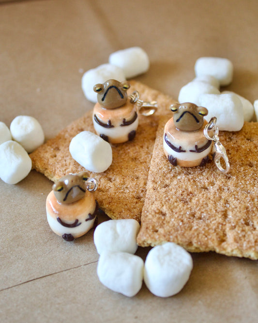"S'more Please" - handmade clay charm