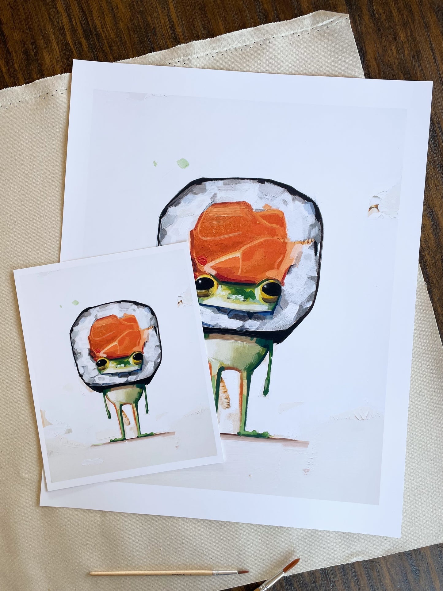 “Ribbit Roll” fine art print