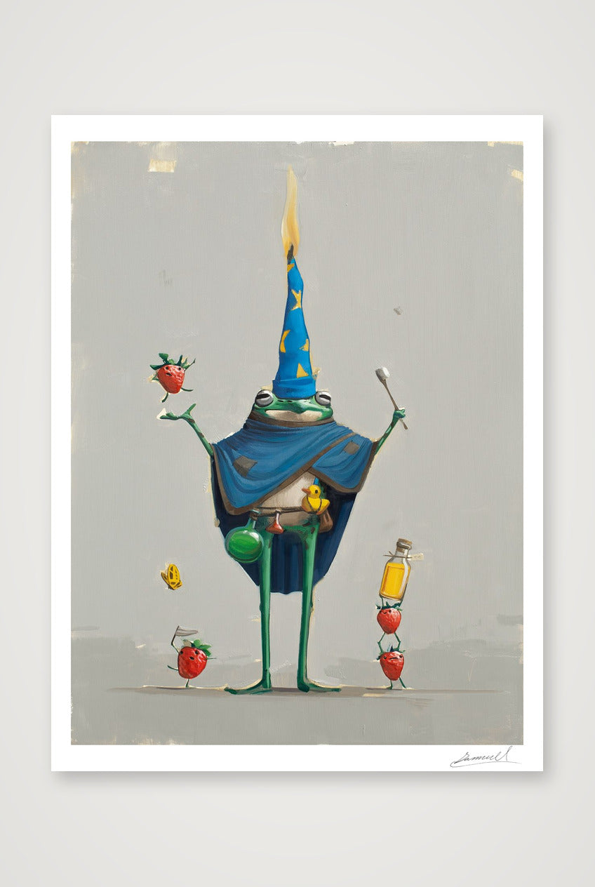 Phloomp, Amateur Wizard — 60×80cm, 24×31" Print only