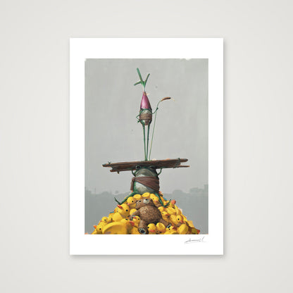 Pim and Popple, Protectors of the Stash — A4 (21×30cm, 8×12") Print only