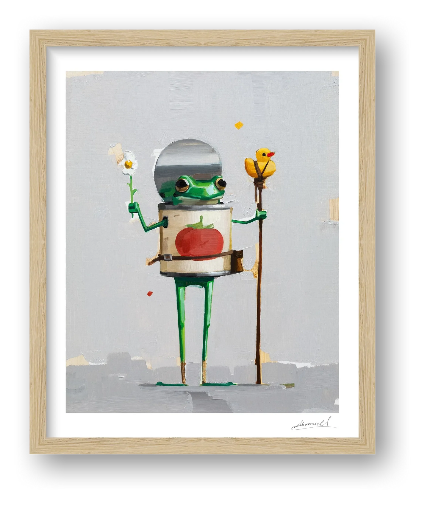 Flibs and Steve — framed