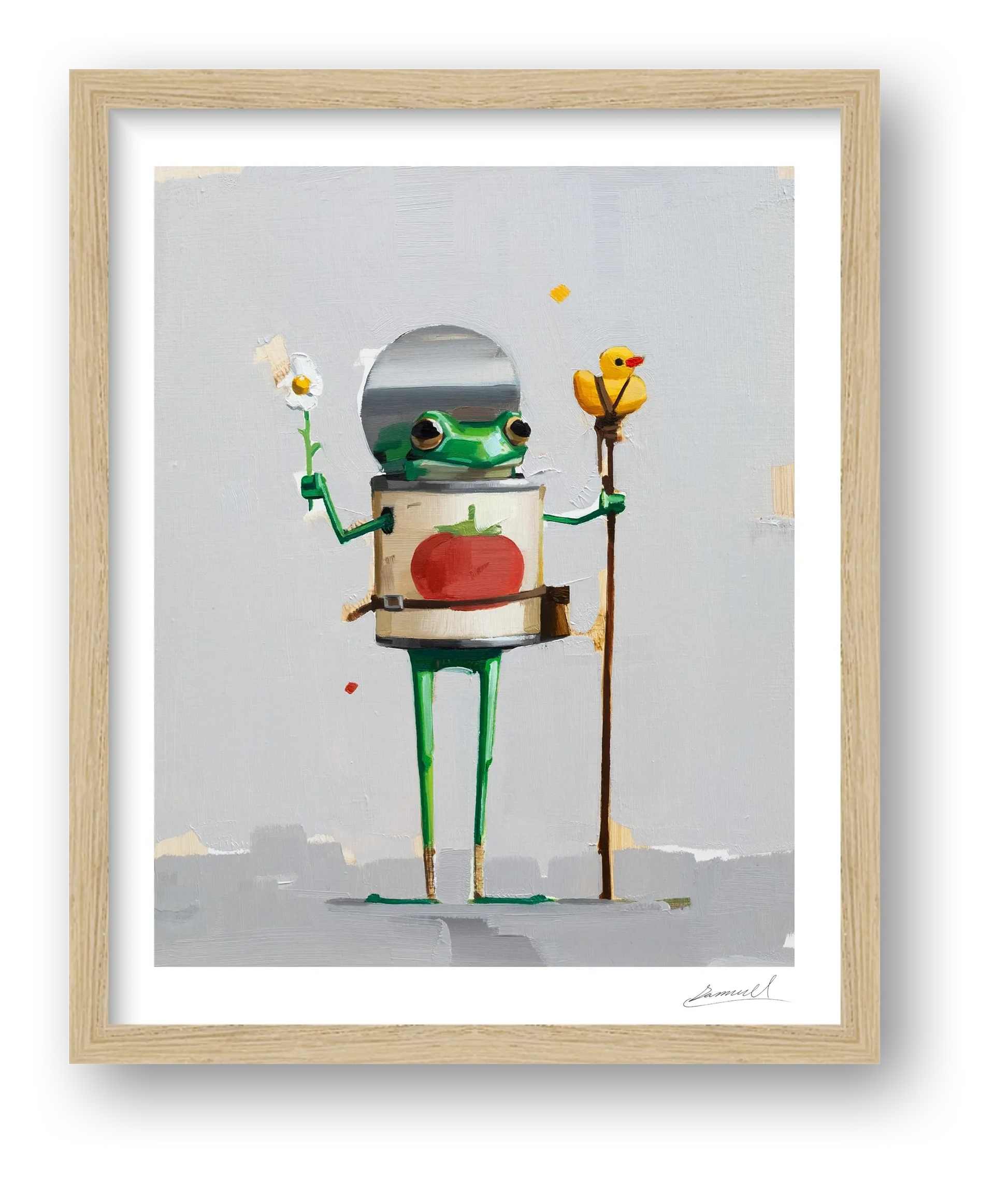 Flibs and Steve — framed