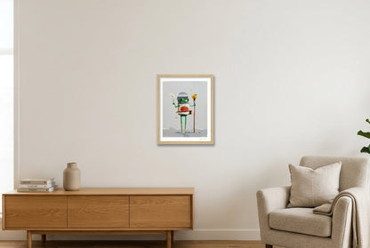 Flibs and Steve — 28×35cm, 11×14" Oak Frame