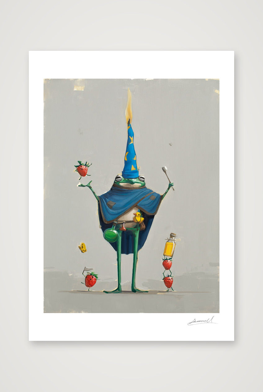 Phloomp, Amateur Wizard — A4 (21×30cm, 8×12") Print only