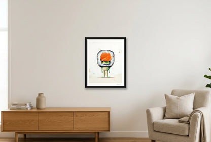 Ribbit Roll — 40×50cm, 16×20" Black Frame