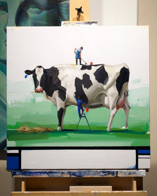 “Smaller Than you Think: 5” Original Oil Painting