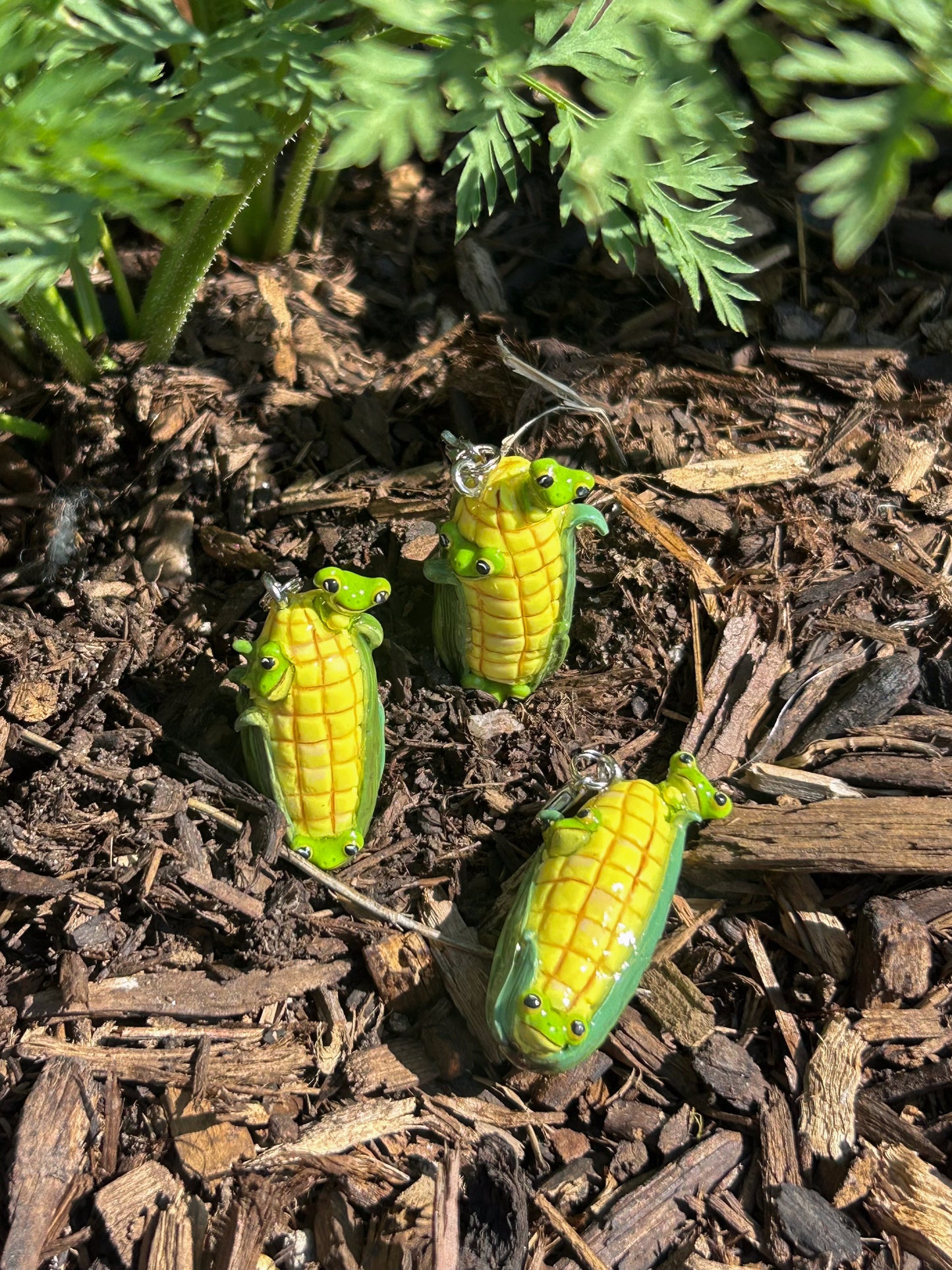 "Corn Heist"- Handmade clay charms