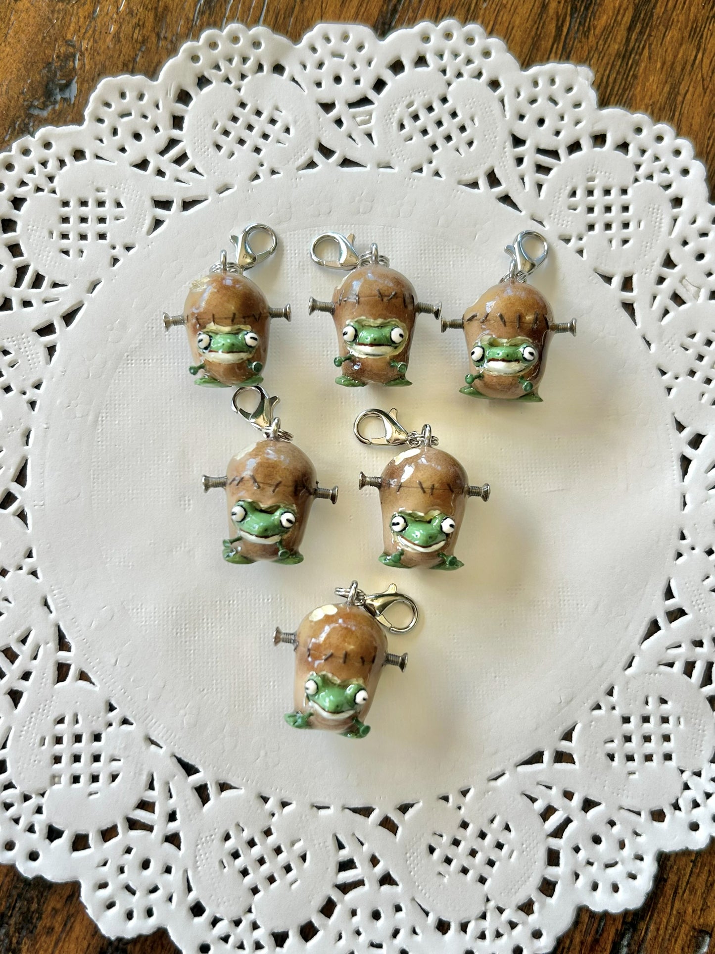 "Frakenpotatoad"- Handmade clay charm