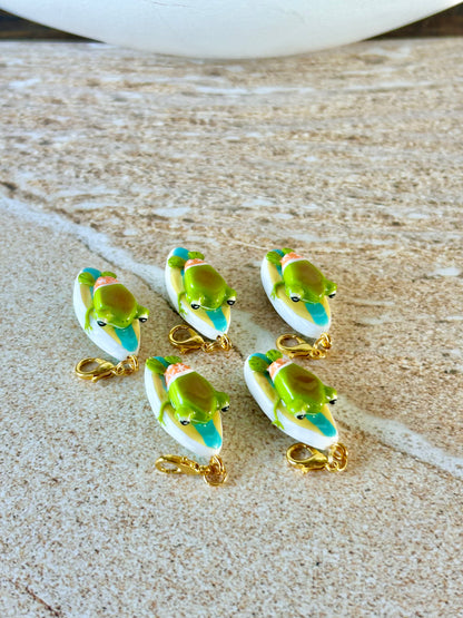 "Catch a Wave" - Handmade Clay Charm