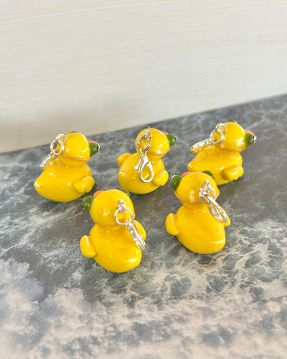 "Quackbert" - Handmade Clay Charm