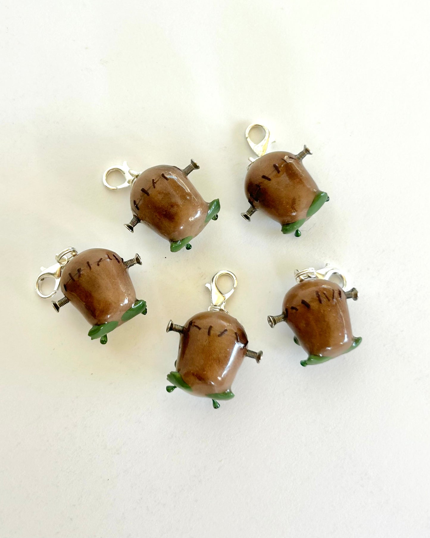 "Frakenpotatoad"- Handmade clay charm