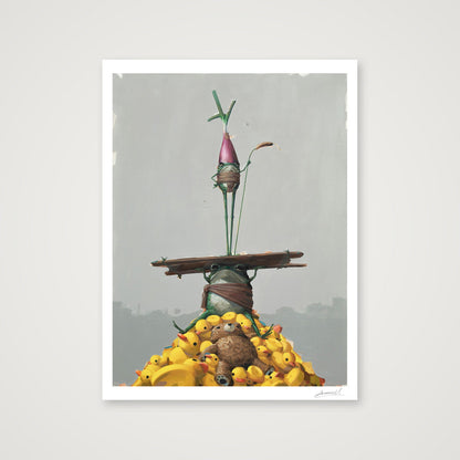 Pim and Popple, Protectors of the Stash — 60×80cm, 24×31" Print only