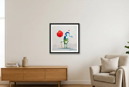 Squidge — 50×50cm, 20×20" Black Frame
