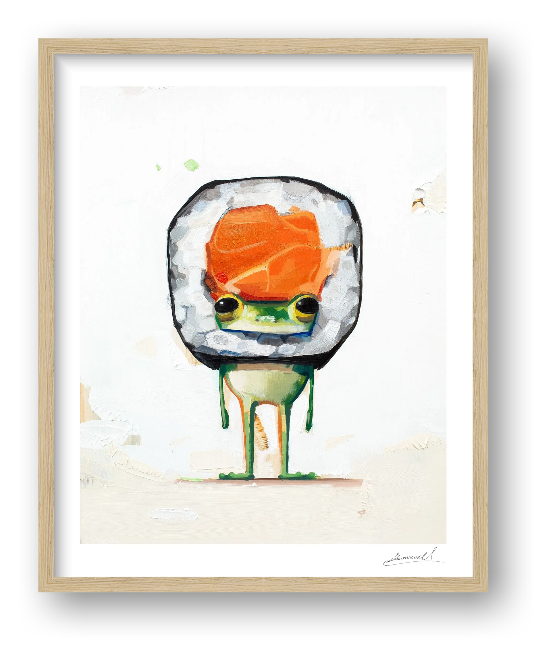 Ribbit Roll — framed