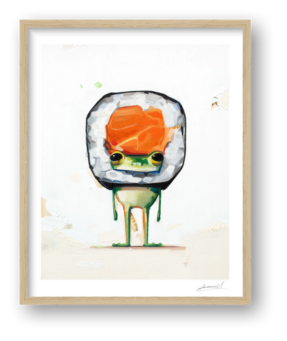 Ribbit Roll — framed