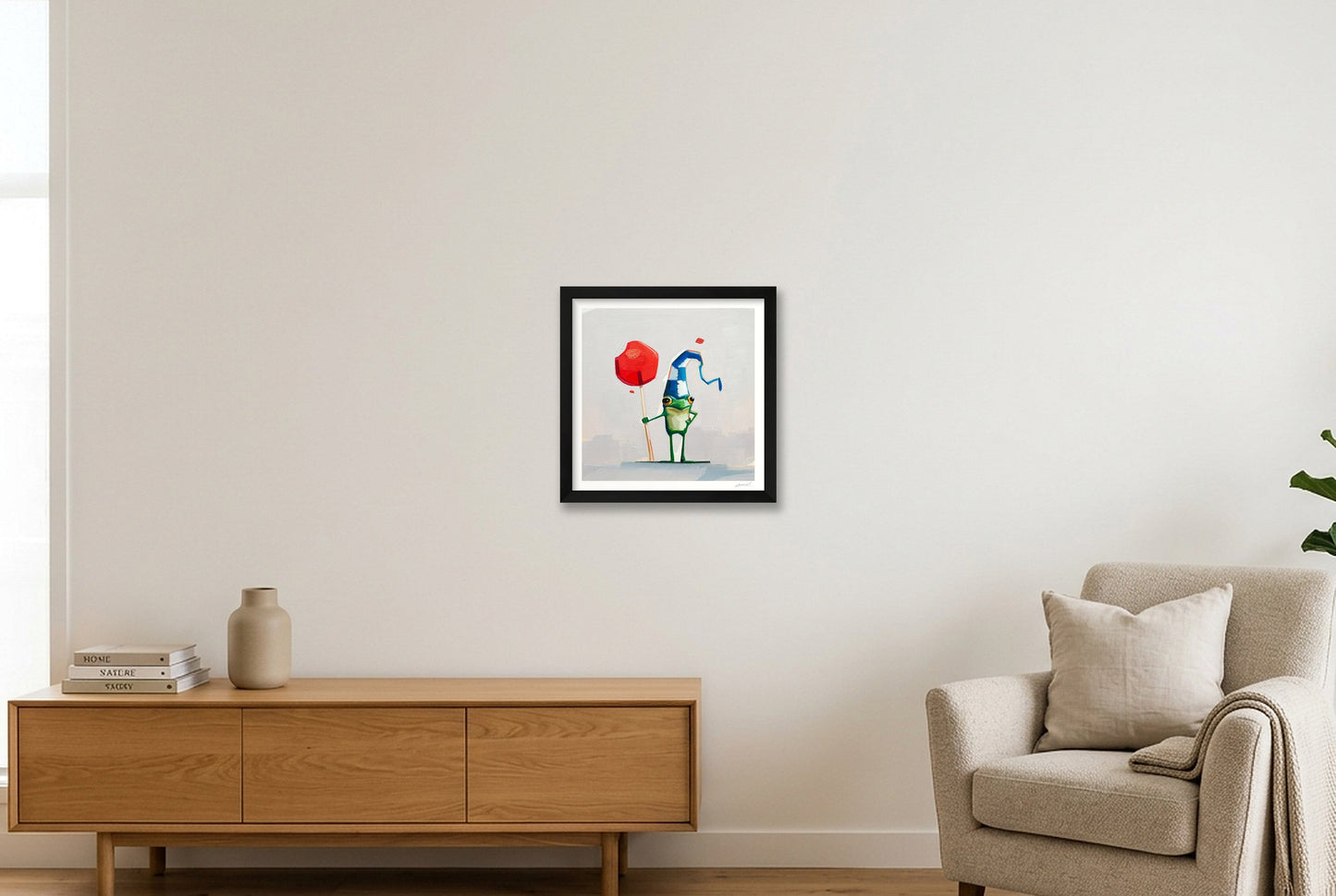 Squidge — 30×30cm, 12×12" Black Frame