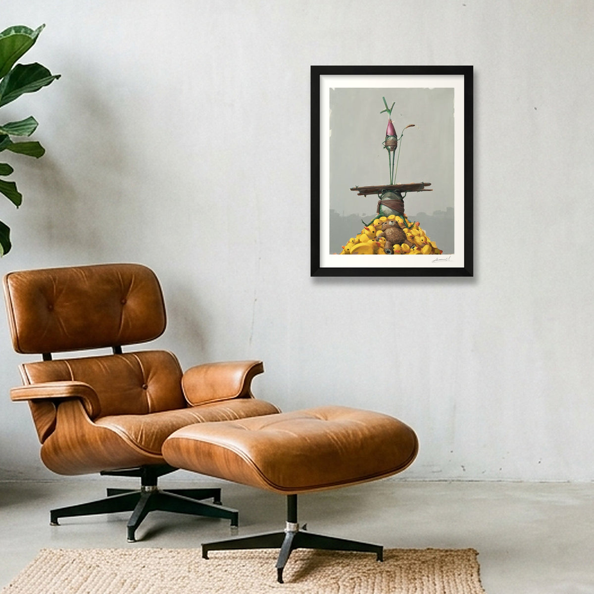 Pim and Popple, Protectors of the Stash — 30×40cm, 12×16" Black Frame